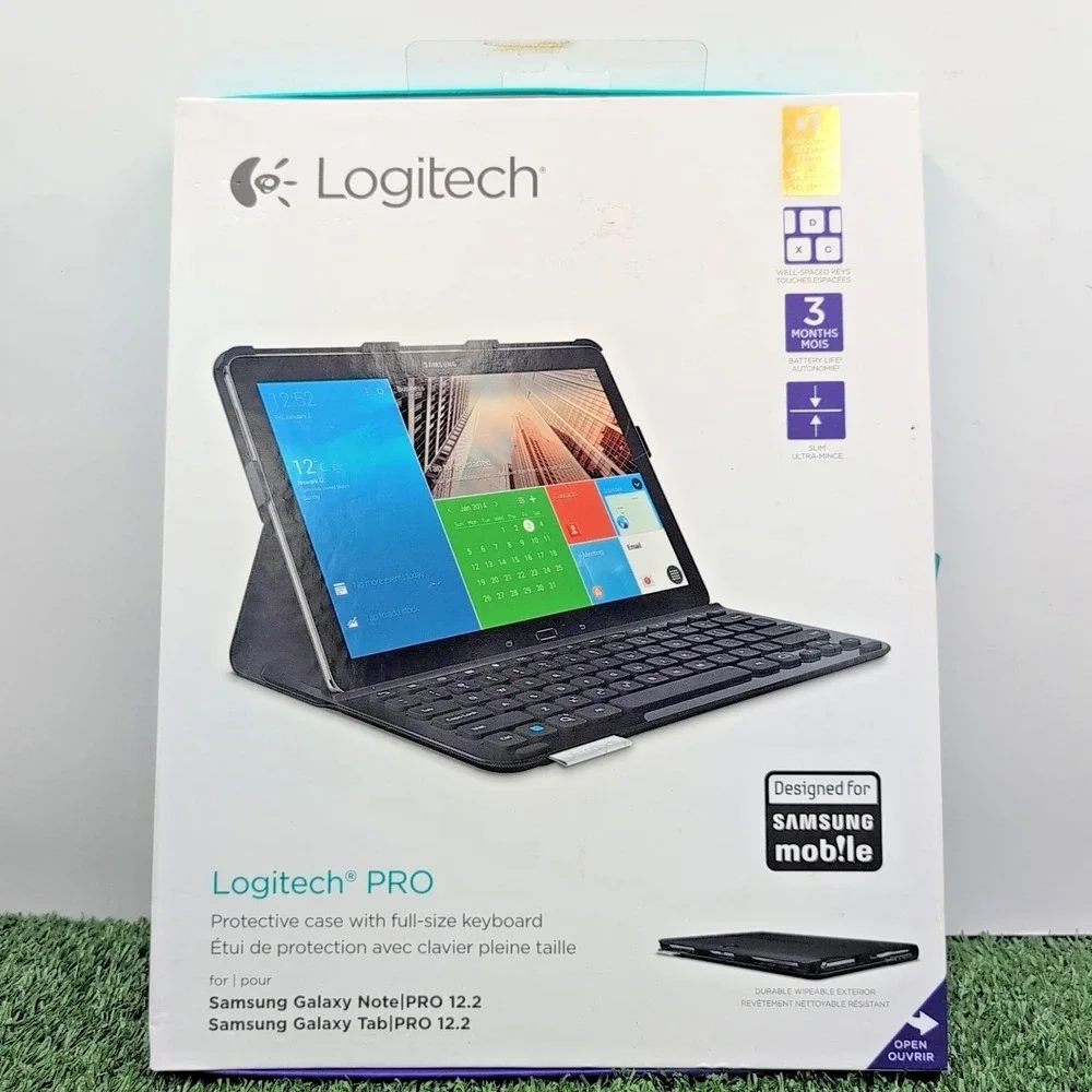 Logitech Pro Protective Case‎ Full Size Keyboard Samsung Galaxy Note / Tab Pro